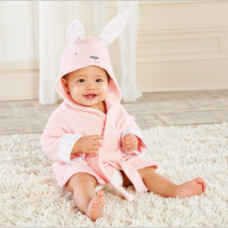 Cartoon Cute Animal Modeling Baby Bath Towels Baby Bathrobes Cotton Children's Bathrobes Baby Hooded - 𝓢𝓱𝓸𝓹𝓵𝓮𝓬𝔂