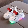 Light-up Shoes Girls Bowknot LED Light-up Shoes Breathable Baby Girls Shoes - 𝓢𝓱𝓸𝓹𝓵𝓮𝓬𝔂