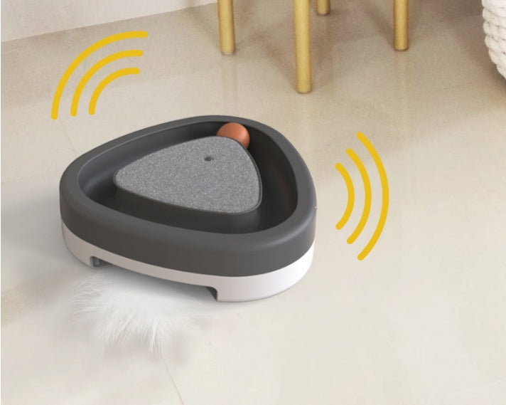 Pet Cat Self-hey Toy Smart Funny Cat Triangle Turntable Electric Toy Cat Scratcher - 𝓢𝓱𝓸𝓹𝓵𝓮𝓬𝔂