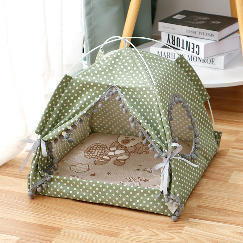 Cat Tent Cat Cat House Enclosed Pet Bed - 𝓢𝓱𝓸𝓹𝓵𝓮𝓬𝔂