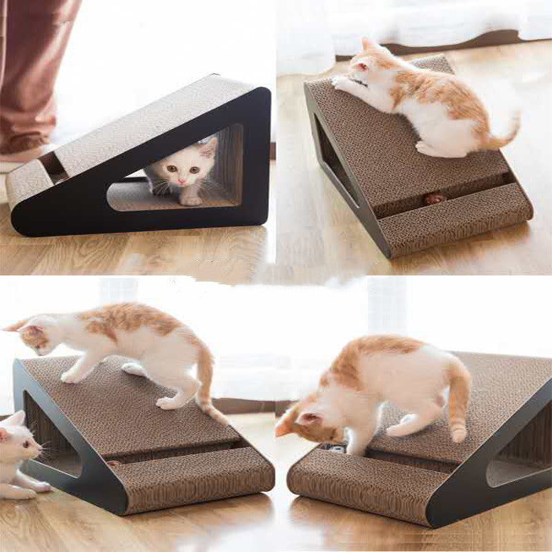 Triangle Cat Scratch Board Claw Sharpener Cat Scratch Post - 𝓢𝓱𝓸𝓹𝓵𝓮𝓬𝔂