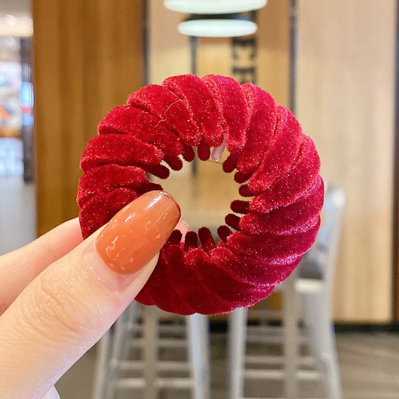 Women Hollow Hair Circle High Horsetail Artifact Fixed Coiler Hairpin Horsetail Headdress Fashion Hair Accessories - 𝓢𝓱𝓸𝓹𝓵𝓮𝓬𝔂