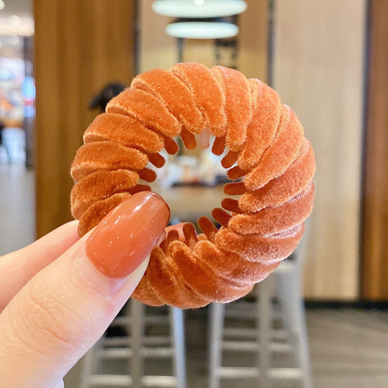 Women Hollow Hair Circle High Horsetail Artifact Fixed Coiler Hairpin Horsetail Headdress Fashion Hair Accessories - 𝓢𝓱𝓸𝓹𝓵𝓮𝓬𝔂