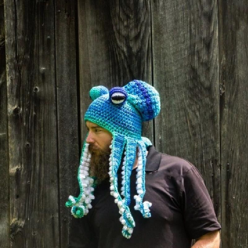 New Adult Hat Tricky And Funny Octopus Headgear Handmade Crochet Woolen Hat - 𝓢𝓱𝓸𝓹𝓵𝓮𝓬𝔂