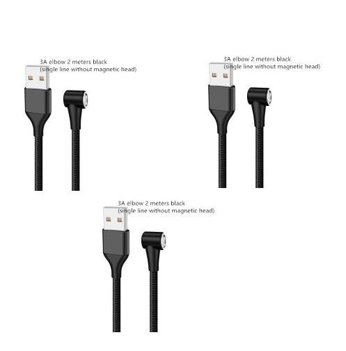 Compatible with Apple , Magnetic USB Cable Fast Charging Micro USB Type C Data Wire Cord Magnet Charger Mobile Phone Cable