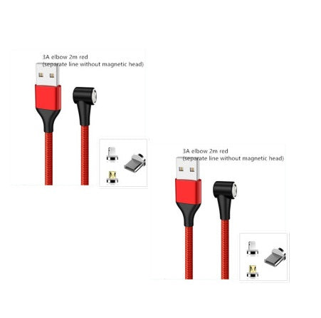 Compatible with Apple , Magnetic USB Cable Fast Charging Micro USB Type C Data Wire Cord Magnet Charger Mobile Phone Cable