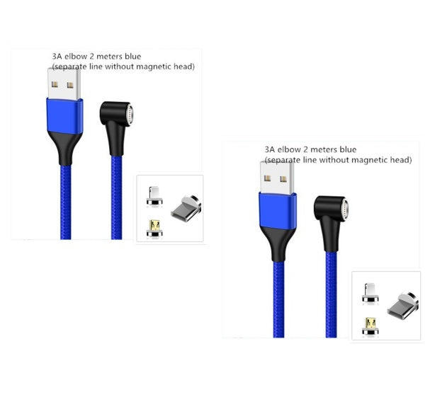 Compatible with Apple , Magnetic USB Cable Fast Charging Micro USB Type C Data Wire Cord Magnet Charger Mobile Phone Cable