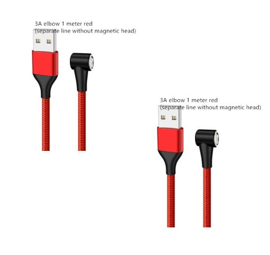 Compatible with Apple , Magnetic USB Cable Fast Charging Micro USB Type C Data Wire Cord Magnet Charger Mobile Phone Cable