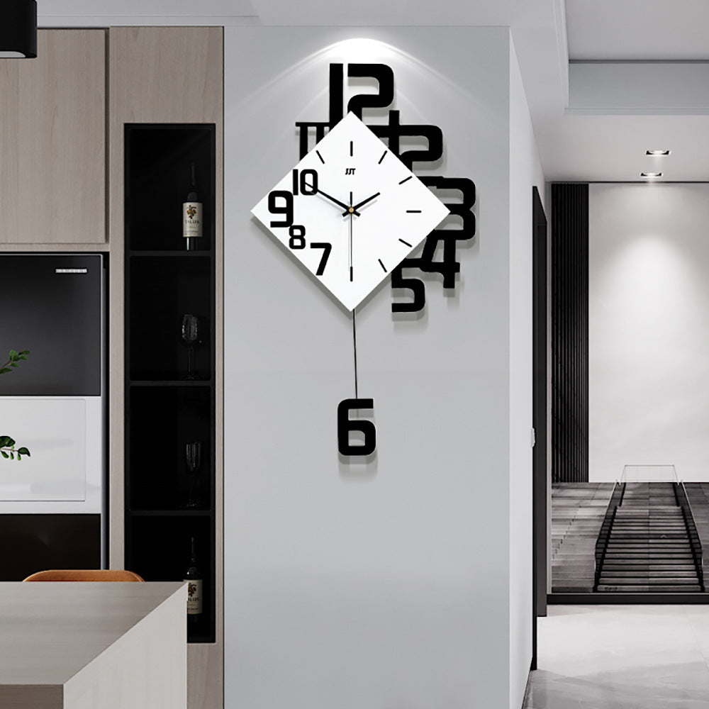 Personalized Digital Clock Fashion Wall Clock Wooden Creative Decorative Wall Watch - 𝓢𝓱𝓸𝓹𝓵𝓮𝓬𝔂