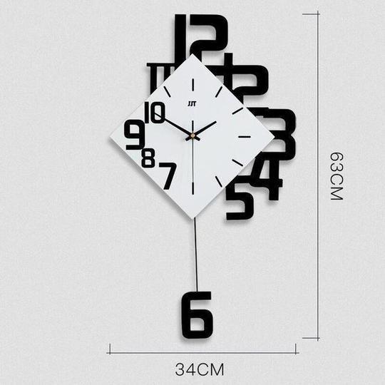 Personalized Digital Clock Fashion Wall Clock Wooden Creative Decorative Wall Watch - 𝓢𝓱𝓸𝓹𝓵𝓮𝓬𝔂