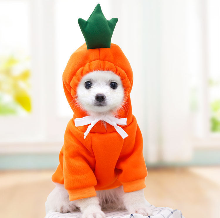 Cute Fruit Dog Clothes For Small Dogs Hoodies Winter Warm Fleece Pet Clothing Puppy Cat Costume Coat For French Chihuahua Outfit - 𝓢𝓱𝓸𝓹𝓵𝓮𝓬𝔂