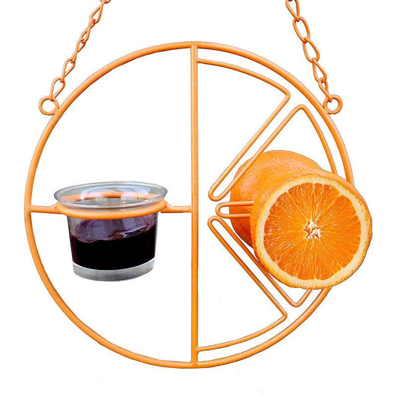 Oriole Bird Feeder Orange Fruit Outdoor Garden Metal Hanging Drinking Grape Jelly Container Farm Hummingbird Automatic Portable - 𝓢𝓱𝓸𝓹𝓵𝓮𝓬𝔂