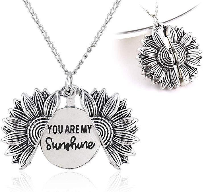 You Are My Sunshine Sunflower Necklace Women Men - 𝓢𝓱𝓸𝓹𝓵𝓮𝓬𝔂