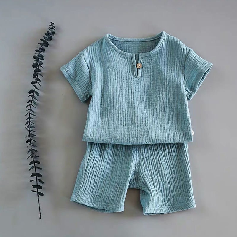 Boy And Girl Baby Short-sleeved Summer Suit - 𝓢𝓱𝓸𝓹𝓵𝓮𝓬𝔂