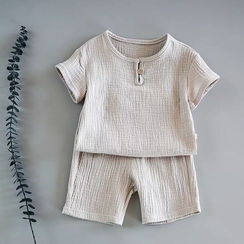 Boy And Girl Baby Short-sleeved Summer Suit - 𝓢𝓱𝓸𝓹𝓵𝓮𝓬𝔂