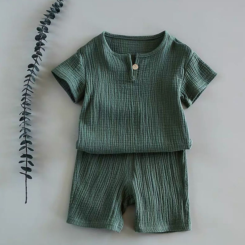 Boy And Girl Baby Short-sleeved Summer Suit - 𝓢𝓱𝓸𝓹𝓵𝓮𝓬𝔂