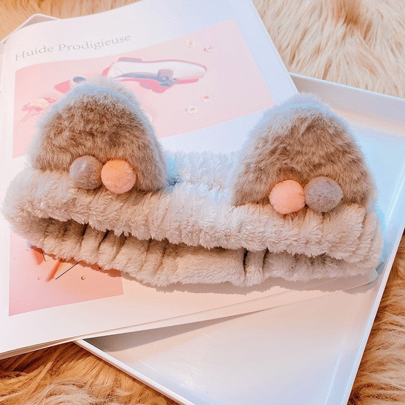 Three-dimensional Plush Cat Ears Headband Ladies Face Wash Makeup Hair Band - 𝓢𝓱𝓸𝓹𝓵𝓮𝓬𝔂