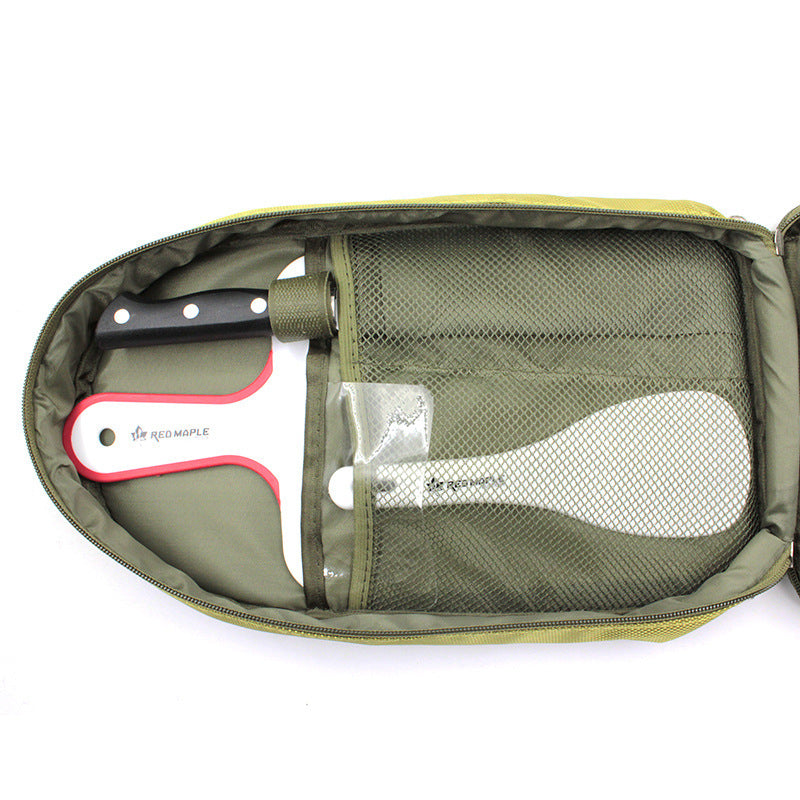 8pcs Camp Kitchen Cooking Utensil Set Travel Organizer Grill Accessories Portable Compact Gear For BBQ Camping Hiking - 𝓢𝓱𝓸𝓹𝓵𝓮𝓬𝔂