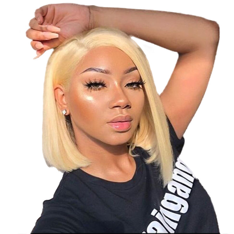 Blond short straight wig - 𝓢𝓱𝓸𝓹𝓵𝓮𝓬𝔂