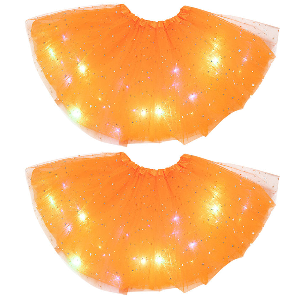 Magical & Luminous  LED Princess Halloween Tutu Skirt Sequins Shiny Skirt - 𝓢𝓱𝓸𝓹𝓵𝓮𝓬𝔂