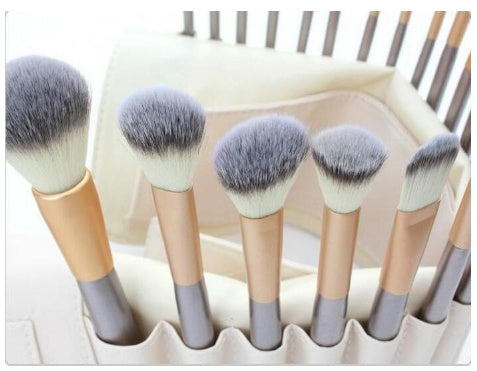 Persian Make-up Brush Suit Rice White Make Up Brush, Champagne Color Brush Handle Make-up Brush Without - 𝓢𝓱𝓸𝓹𝓵𝓮𝓬𝔂