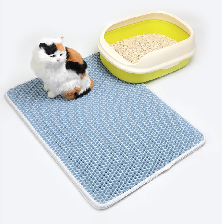 Pet Cat Litter Mat Pet Supplies EVA Double Cat Litter Mat - 𝓢𝓱𝓸𝓹𝓵𝓮𝓬𝔂