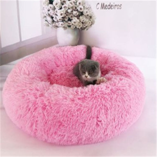 Round Long Hairy Autumn And Winter Nest Pad Cat Mattress - 𝓢𝓱𝓸𝓹𝓵𝓮𝓬𝔂