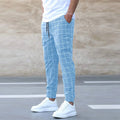 Fashion Plaid Print Pants Men's Casual Drawstring Trousers - 𝓢𝓱𝓸𝓹𝓵𝓮𝓬𝔂