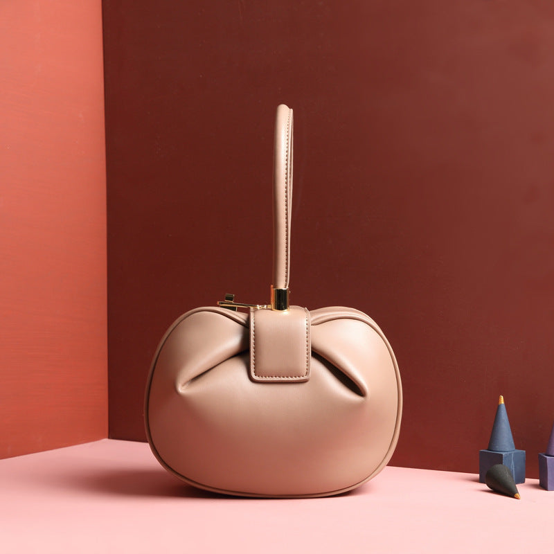 Leather handbags fashion dumplings handbag - 𝓢𝓱𝓸𝓹𝓵𝓮𝓬𝔂