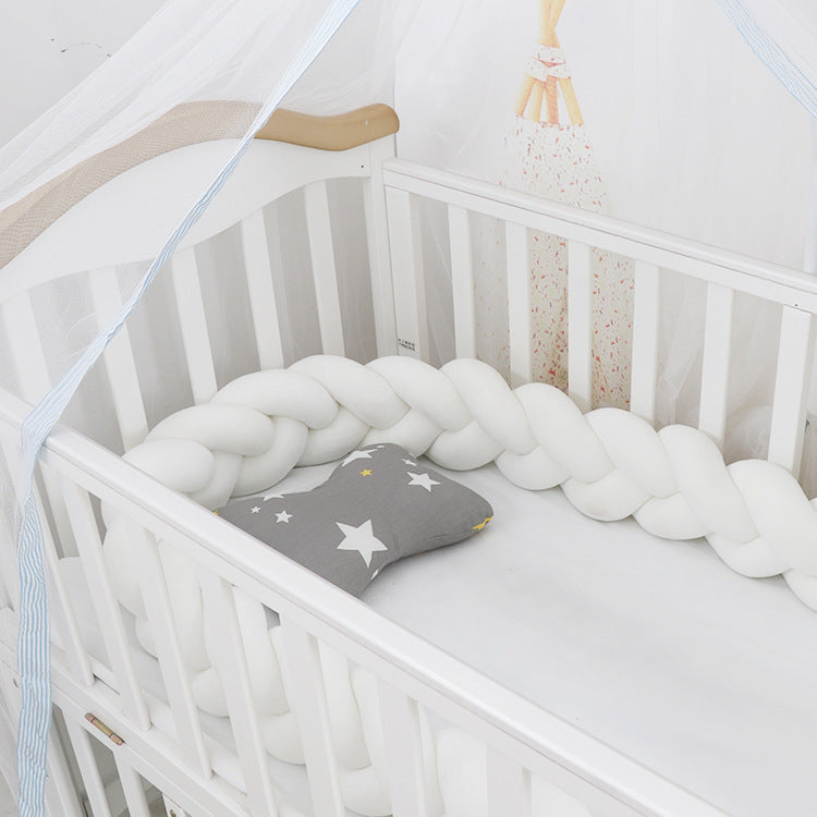 Baby Bumper Bed Braid Knot Pillow Cushion Bumper for Infant cuna Bebe lit Crib Protector Cot Bumper Room Decor - 𝓢𝓱𝓸𝓹𝓵𝓮𝓬𝔂