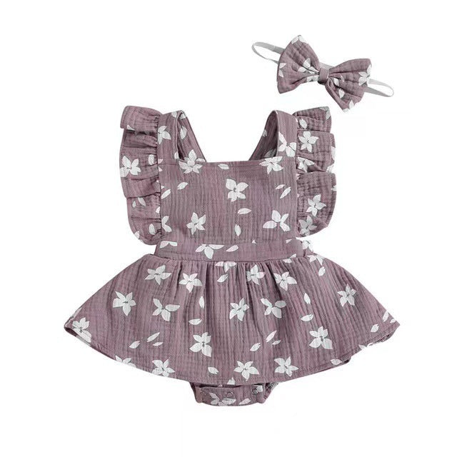 Baby Harness Print Dress Crawling Clothes - 𝓢𝓱𝓸𝓹𝓵𝓮𝓬𝔂