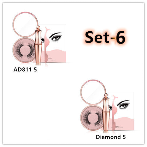 Natural Long Lasting Magnetic Liquid Eyeliner & Magnetic False Eyelashes & Tweezer Set Make up Set - 𝓢𝓱𝓸𝓹𝓵𝓮𝓬𝔂