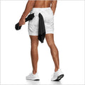 Summer Running Shorts Men 2 in 1 Sports  Shorts - 𝓢𝓱𝓸𝓹𝓵𝓮𝓬𝔂