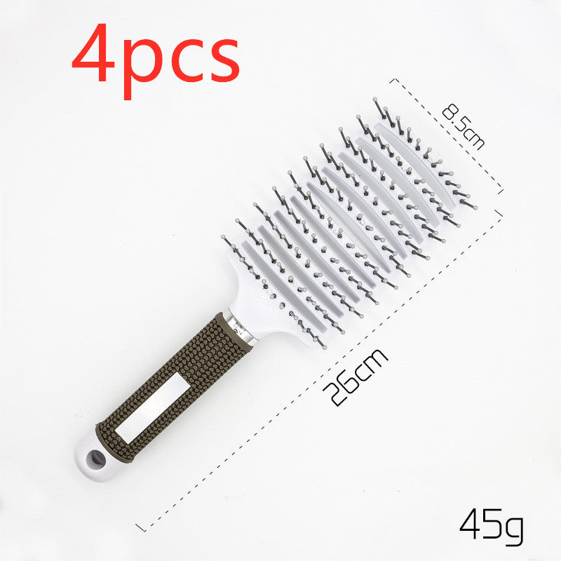 Hairbrush Anti Klit Brushy Haarborstel Women Detangler Hair Brush Bristle Nylon Scalp Massage  Teaser Hair Brush Comb - 𝓢𝓱𝓸𝓹𝓵𝓮𝓬𝔂