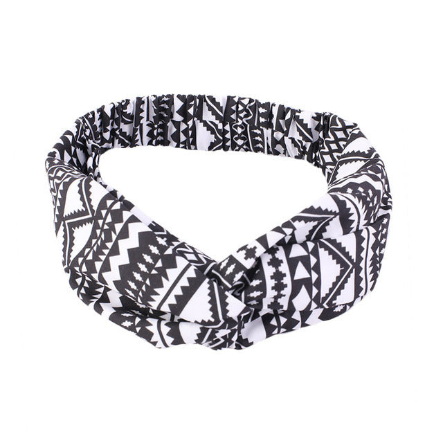 African Pattern Print Headband For Women Twist Style - 𝓢𝓱𝓸𝓹𝓵𝓮𝓬𝔂