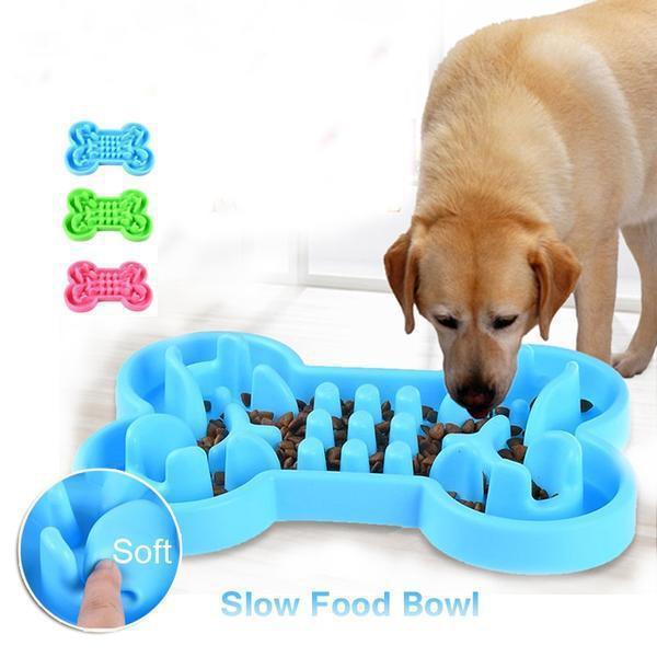 Pet Dog Slow Food Feeder Anti Choke Travel Bowl - 𝓢𝓱𝓸𝓹𝓵𝓮𝓬𝔂