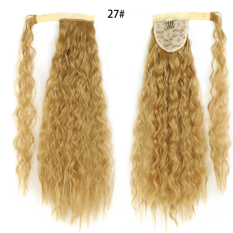 Ponytail Wig Water Wave Velcro Banding Chemical Fiber High Temperature Silk - 𝓢𝓱𝓸𝓹𝓵𝓮𝓬𝔂