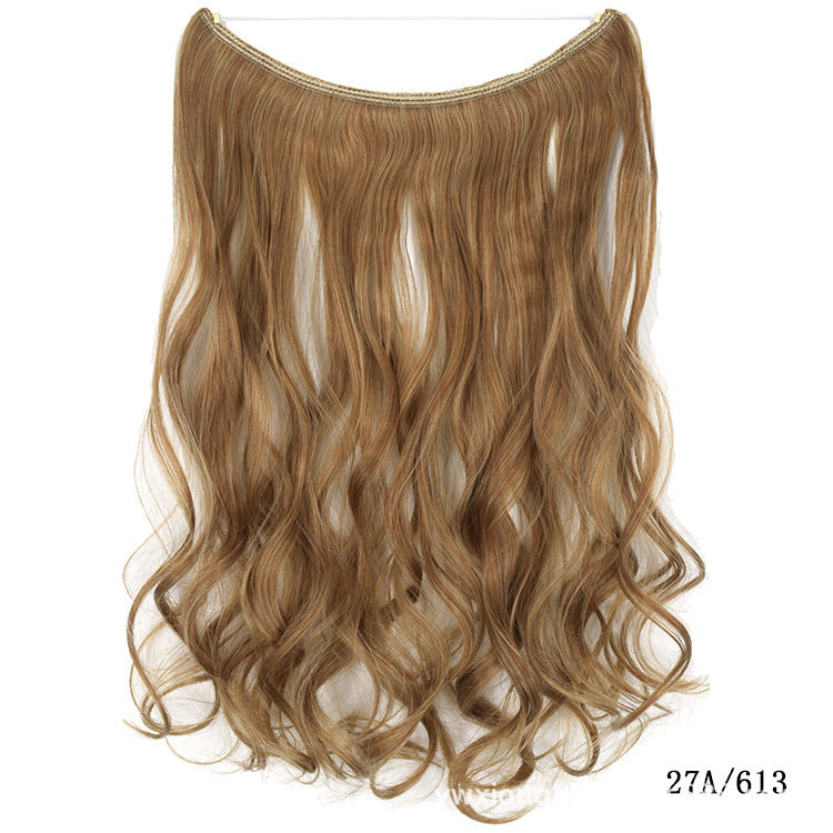 22 inches Invisible Wire No Clips in Hair Extensions Secret Fish Line Hairpieces Silky Straight Synthetic - 𝓢𝓱𝓸𝓹𝓵𝓮𝓬𝔂
