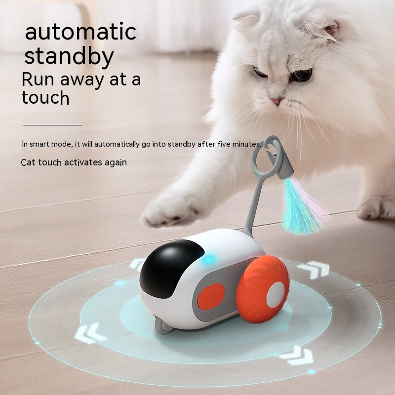 Remote Control Interactive Cat Car Toy USB Charging Chasing Automatic Self-moving Remote Smart Control Car Interactive Cat Toy Pet Products - 𝓢𝓱𝓸𝓹𝓵𝓮𝓬𝔂