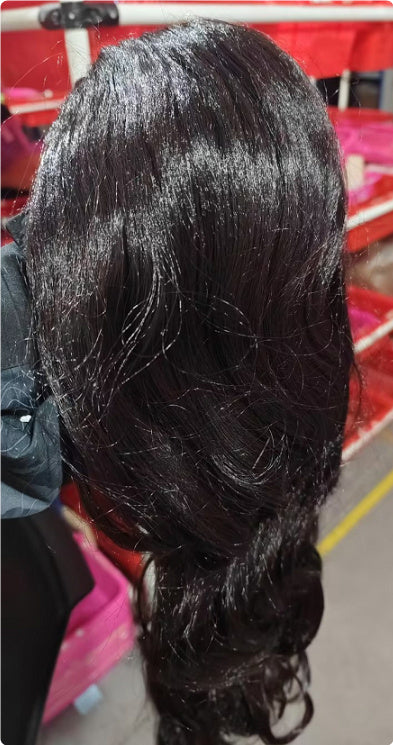 Front Lace Wig Red Long Curly Hair Big Wave - 𝓢𝓱𝓸𝓹𝓵𝓮𝓬𝔂