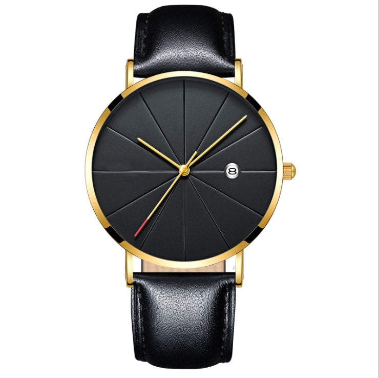 Simple calendar watch male creative waterproof quartz watch - 𝓢𝓱𝓸𝓹𝓵𝓮𝓬𝔂