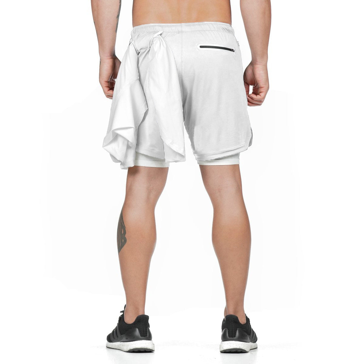 Running Shorts Men 2 In 1 Double-deck Quick Dry GYM  Fitness Jogging Workout  Pants - 𝓢𝓱𝓸𝓹𝓵𝓮𝓬𝔂
