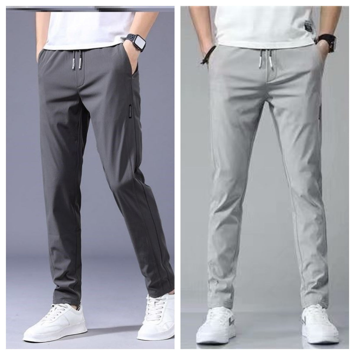Drawstring Trousers Thin Casual Pants Korean Version Loose Straight Sweatpants Mens Clothing - 𝓢𝓱𝓸𝓹𝓵𝓮𝓬𝔂