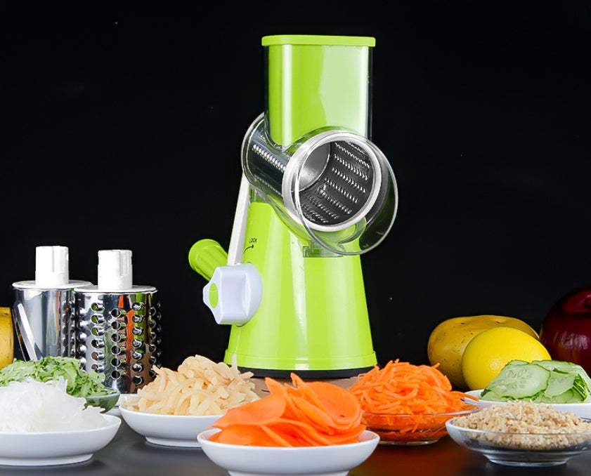 Manual Kitchen Accessories Multifunctional Round Mandoline Potato Slicer Vegetable Cutter Slicer Cheese Kitchen Gadgets - 𝓢𝓱𝓸𝓹𝓵𝓮𝓬𝔂