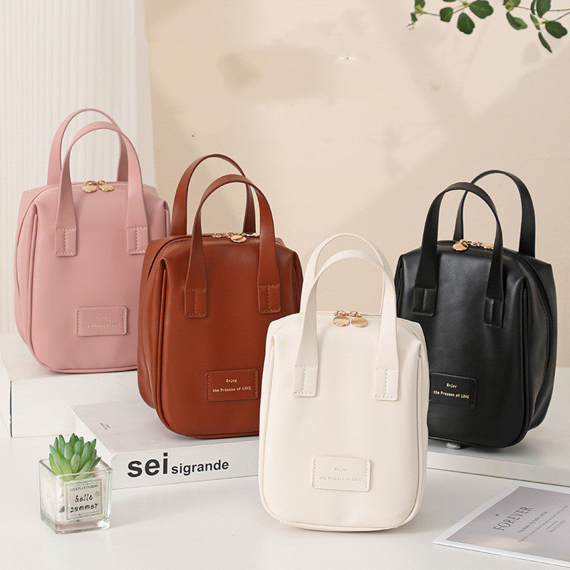 Handle-top Cosmetic Bag Ins Fashion Shell-shaped Handbag Toiletry Bags Travel High Capacity Portable Storage Make Up Bag - 𝓢𝓱𝓸𝓹𝓵𝓮𝓬𝔂