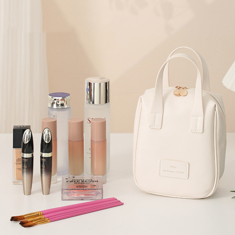 Handle-top Cosmetic Bag Ins Fashion Shell-shaped Handbag Toiletry Bags Travel High Capacity Portable Storage Make Up Bag - 𝓢𝓱𝓸𝓹𝓵𝓮𝓬𝔂