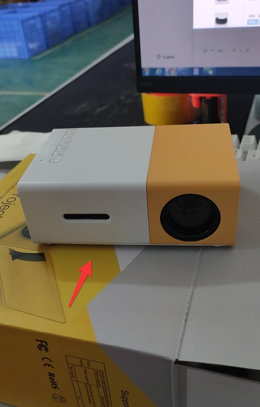 Portable Projector 3D Hd Led Home Theater Cinema HDMI-compatible Usb Audio Projector Yg300 Mini Projector - 𝓢𝓱𝓸𝓹𝓵𝓮𝓬𝔂