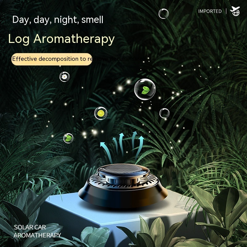 Portable Kinetic Car Air Freshener Solar Powered Double Ring Rotating Air Cleaner Perfume Fragrance Diffuser - 𝓢𝓱𝓸𝓹𝓵𝓮𝓬𝔂