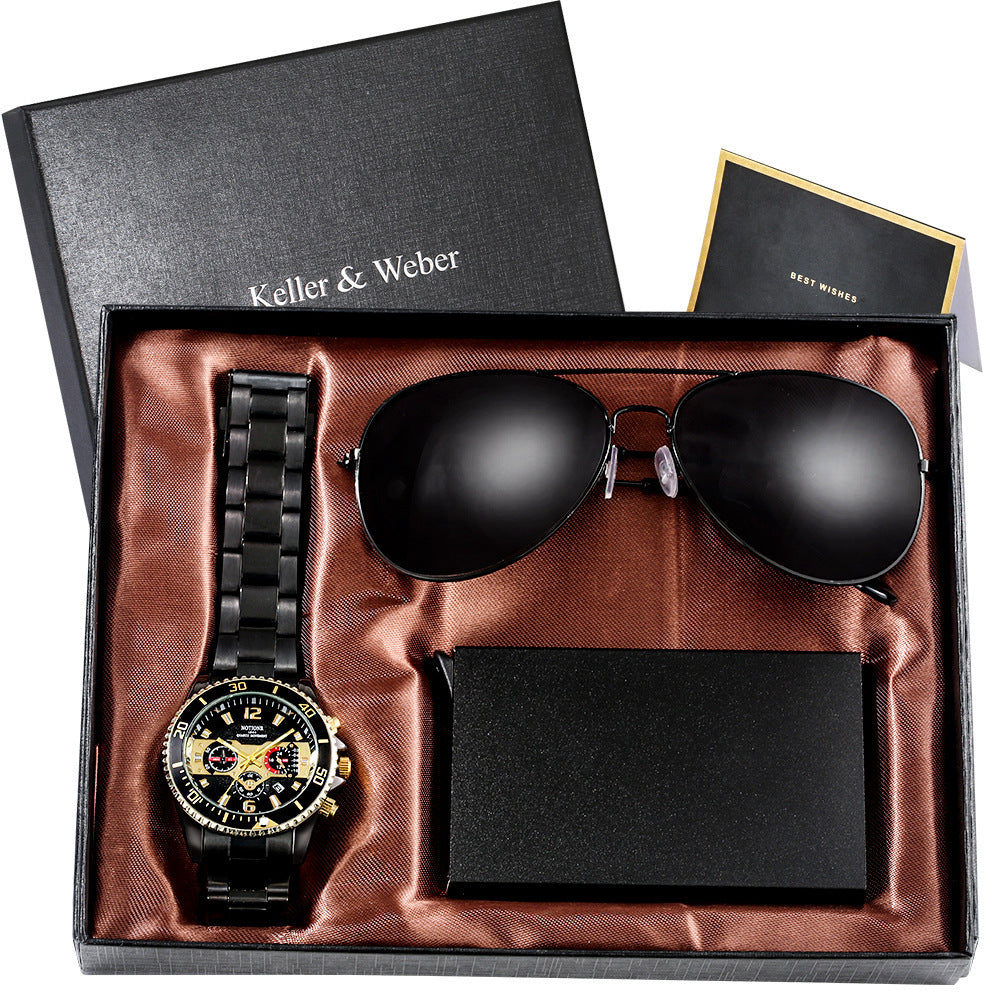 Quartz Watch Sunglasses Suit Men - 𝓢𝓱𝓸𝓹𝓵𝓮𝓬𝔂