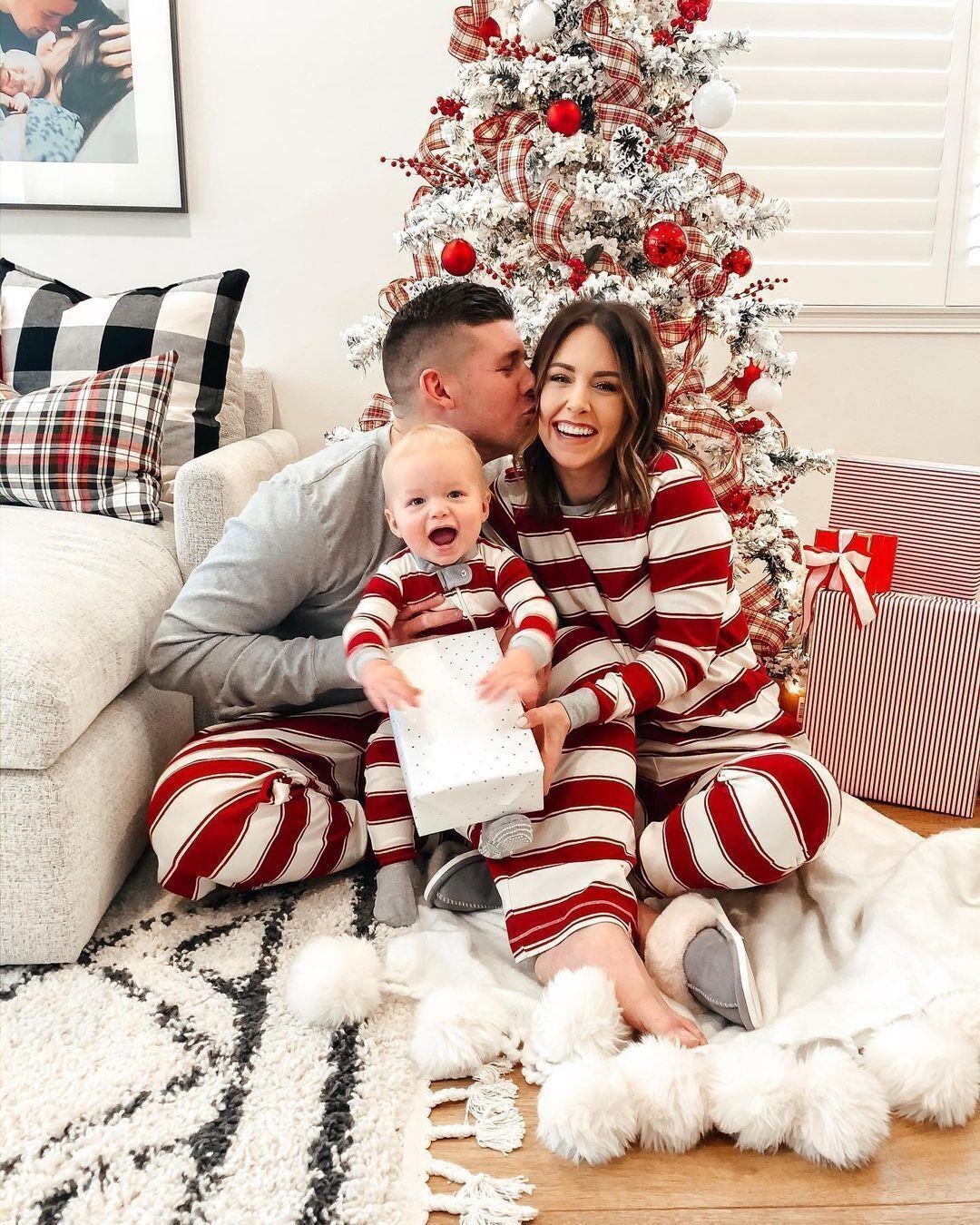 Parent-child Striped Christmas Family Set - 𝓢𝓱𝓸𝓹𝓵𝓮𝓬𝔂
